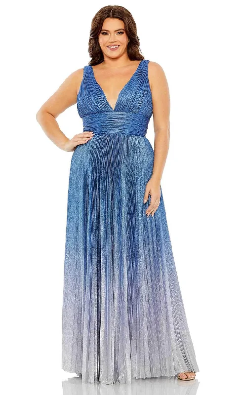 Stylish Everyday Clothing Mac Duggal 77016 - Ombre Pleated Gown