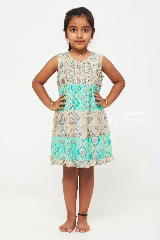 Women's Online Clothing Boutique Enchanted Garden Girls Sleeveless Cotton Frock
