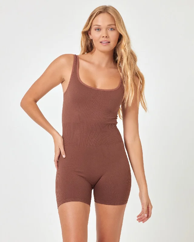 Unbeatable Deals Static Romper - Cafe