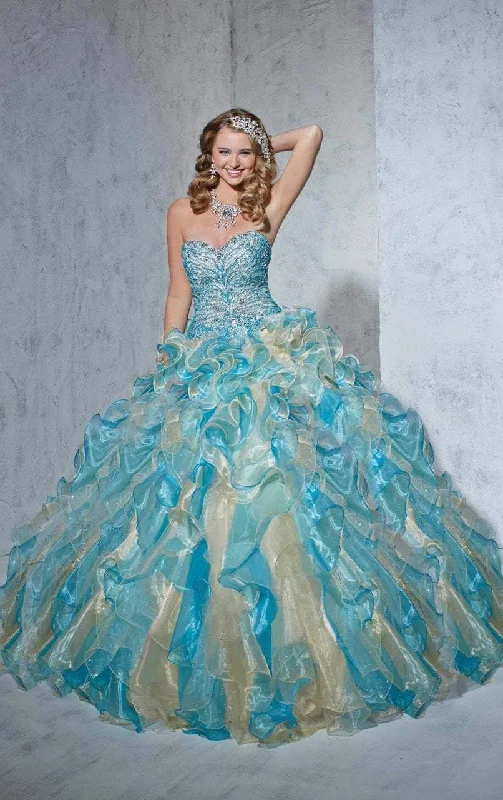 Comfort Meets Fashion Tiffany Designs - 56251SC Strapless Sequin Tiered Ballgown
