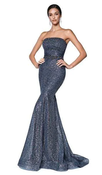 Online Boutiques Best Cinderella Divine - Strapless Bead-Trimmed Glitter Mermaid Gown CJ516