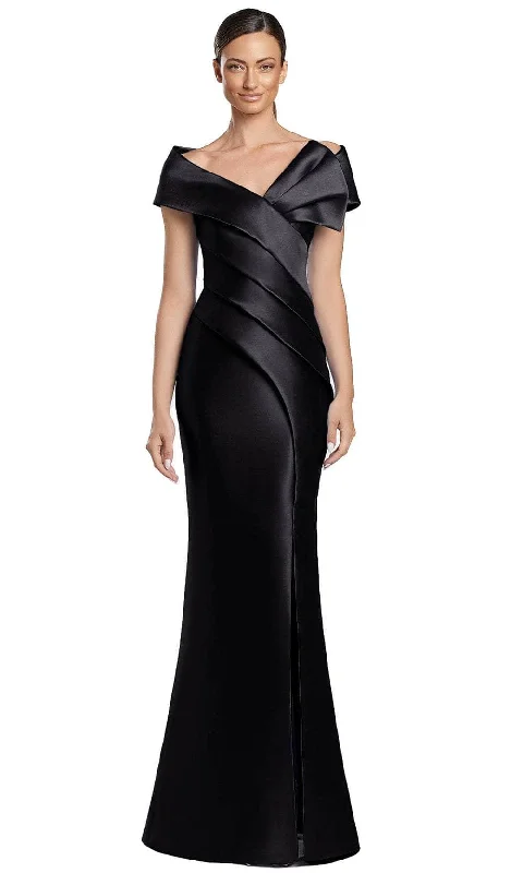 Evening Elegance Alexander by Daymor 2052F24 - Pleated Bodice Off Shoulder Evening Gown