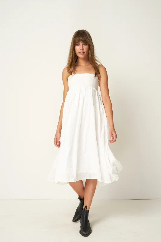 Exclusive Women’s Fashion Collection Rue Stiic FONTANA MIDI DRESS WHITE