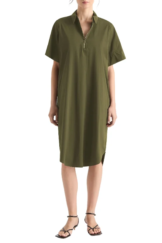 Effortless Chic for Women SS ZIP FRONT DRESS - F653243