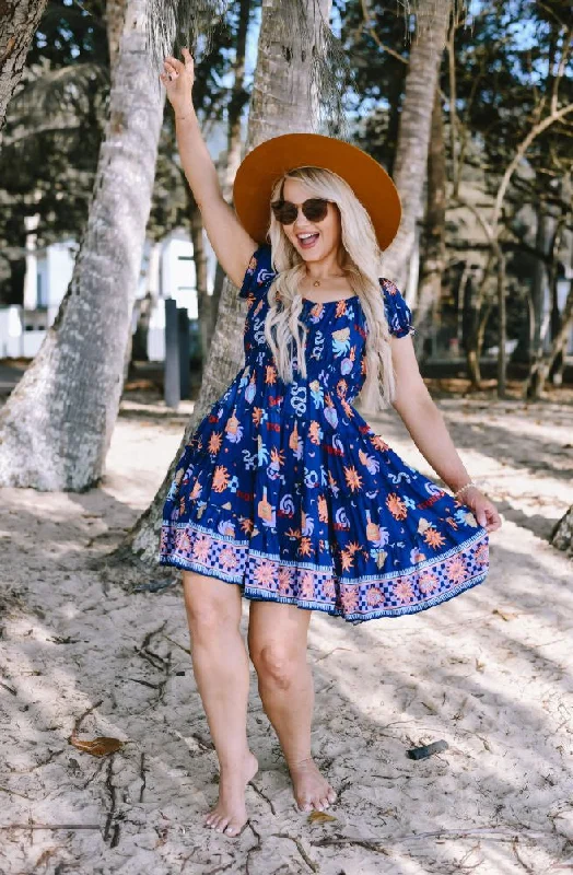 Stock Up On Your Favorites While It Lasts Blue Tequila Maggie Dress