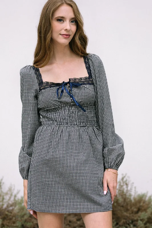 Women Apparel Ashley Gingham Mini Dress