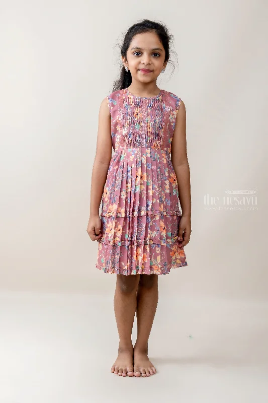 Elevate Your Wardrobe Digital Printed Cambric Cotton A Line Casual Frock For Kids Girls Elevate Your Wardrobe Digital Printed Cambric Cotton A Line Casual Frock For Kids Girls