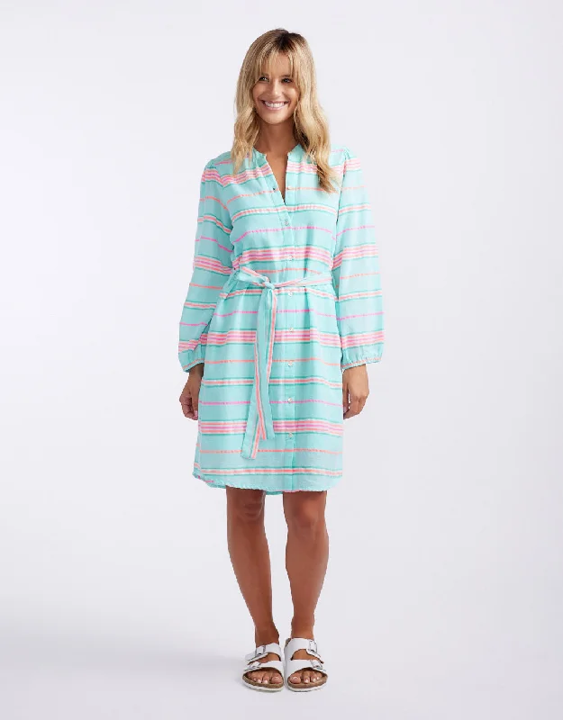 Clothes Of Woman Balmy Nights Dress - Mint/Neon