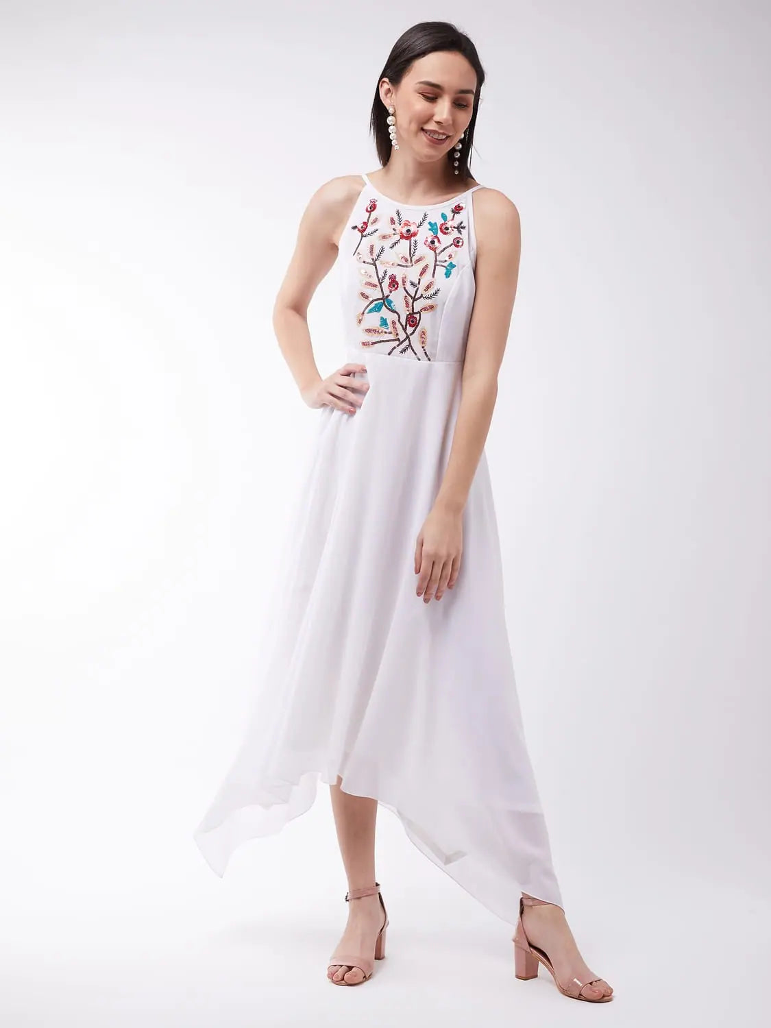 Everyday Fashion Back In My Arms Embroidered Maxi Dress Off-White