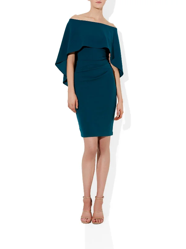 Women's Outfit For The Office Aerin Emerald Crepe Dress