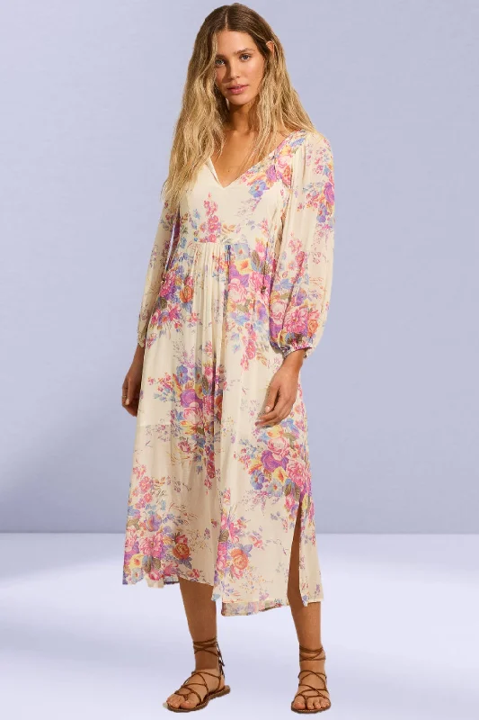 Women's Clothing Online AUGUSTE THE LABEL Womens Willow Midi Dress - Ivory
