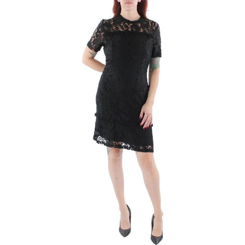 Timeless Classics Nanette Nanette Lepore Womens Lace Knee Length Midi Dress