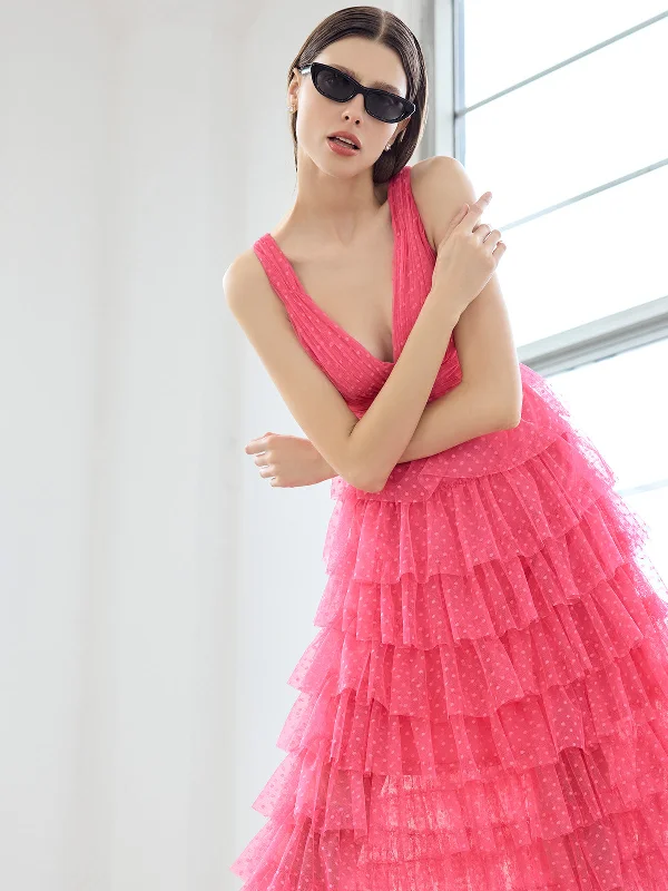 Wardrobe Essentials Bambini Hot Pink Cocktail Dress