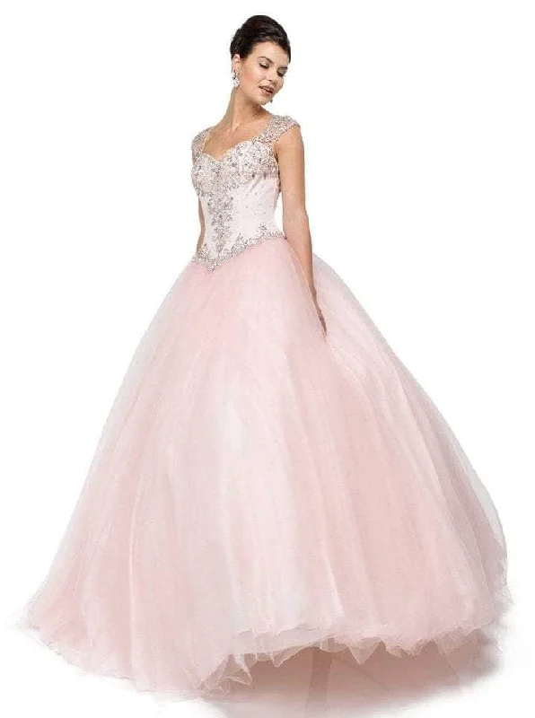 Chic Women’s Clothing for Date Nights Dancing Queen - Bedazzled Sweetheart Ballgown 1104