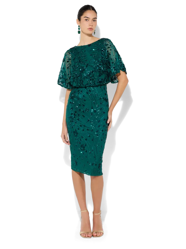 Signature Style Essentials Honour Emerald Cocktail Dress