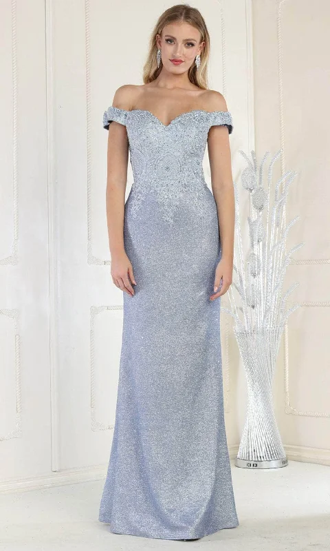 Women’s Evening Wear May Queen MQ2005 - Applique Glitter Prom Gown