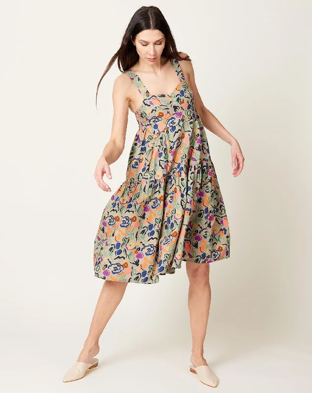 Budget-Friendly Fashion Danya Dress in Graphic Floral Poplin