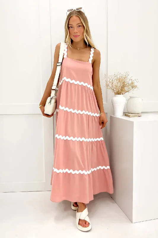 Save Big Peggy Maxi Dress Blush