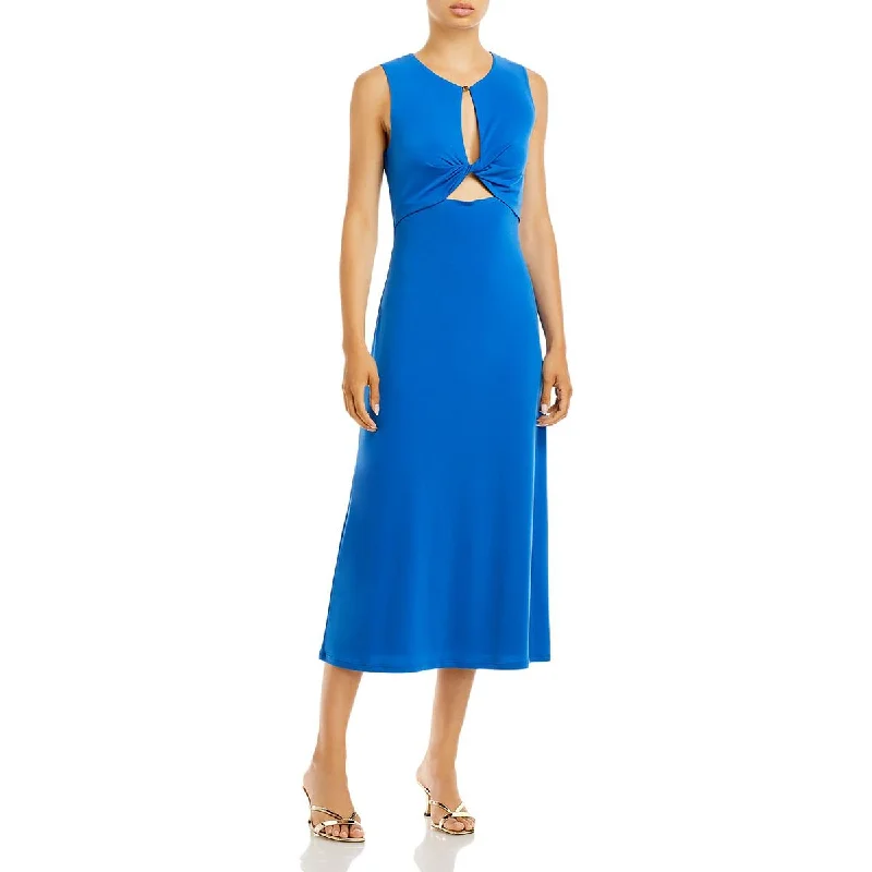 Weekend Sale BCBGMAXAZRIA Womens Cut-Out Long Midi Dress