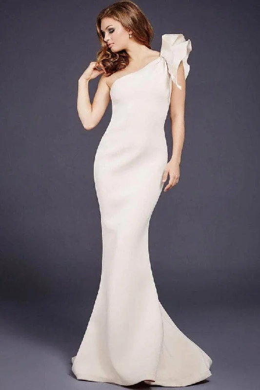 Clothes For Women Jovani - One Shoulder Scuba Evening Gown  32602SC