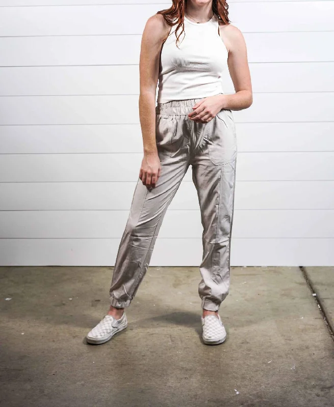 Sale On Clothing High Waisted Joggers In Coconut Milk