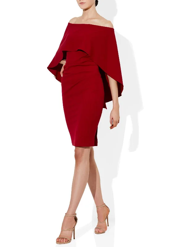 Women's Clothing Aerin Red Crepe Dress