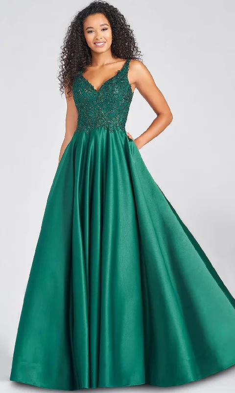 Timeless Classics Colette for Mon Cheri CL12271 - Sequin Lace Applique Plus Size Prom A-Line Gown