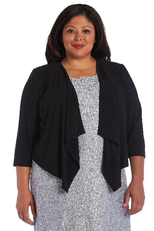 Timeless Classics R&M Richards 7894W Long Sleeves Plus Size Open Jacket Sale