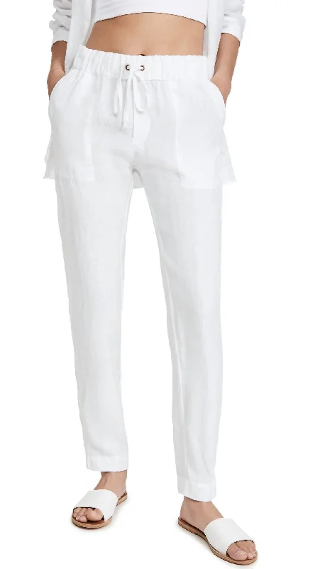 Versatile Women’s Clothing for All Occasions Supple Canvas Easy Pant In White