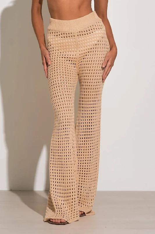 Summer Sale Women's All Natural Crochet Pants