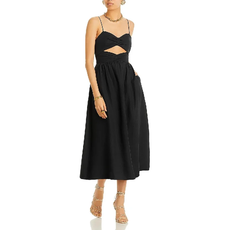 Sale For Women Rhode Womens Below Knee Cutout Midi Dress