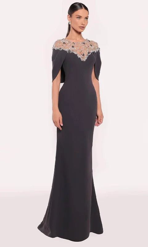 Fashion Sale Tarik Ediz 98805 - Beaded Yoke Long Gown