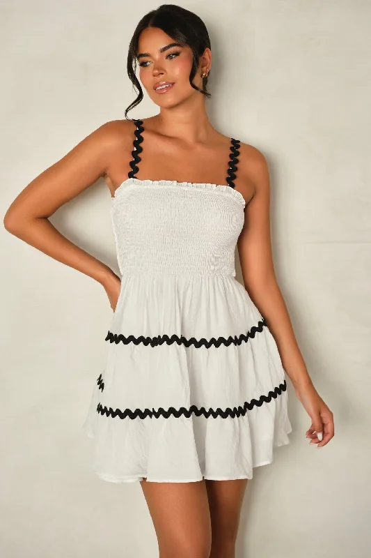 Limited Time Offers Blossom Mini Dress White