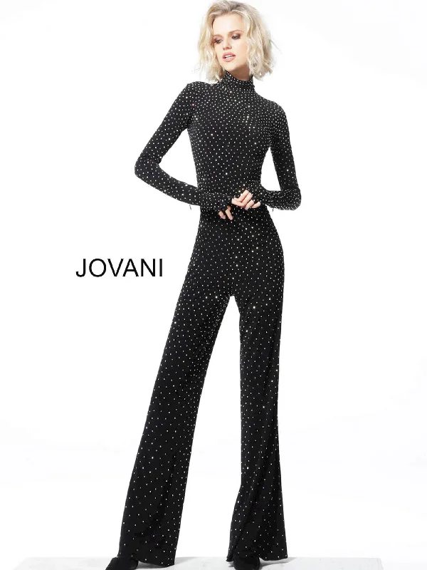 Crazy Price Slashing Jovani 3048ASC - High Neck Beaded Jumpsuit