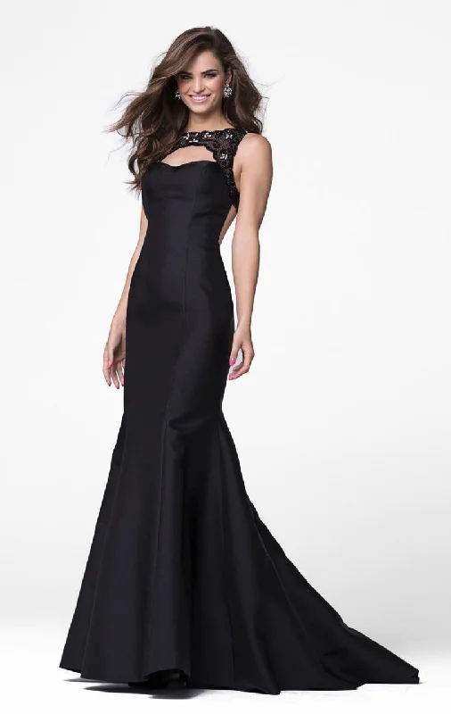 Day To Night Styles Tarik Ediz - Bateau Neck Mermaid Gown 50020