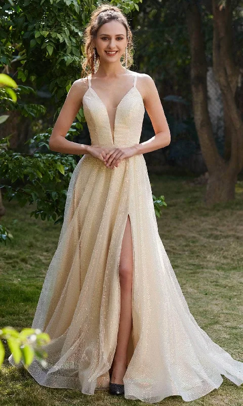 Bid Farewell To The Old Season J'Adore Dresses J21002 - Lace-Up Back Prom Gown