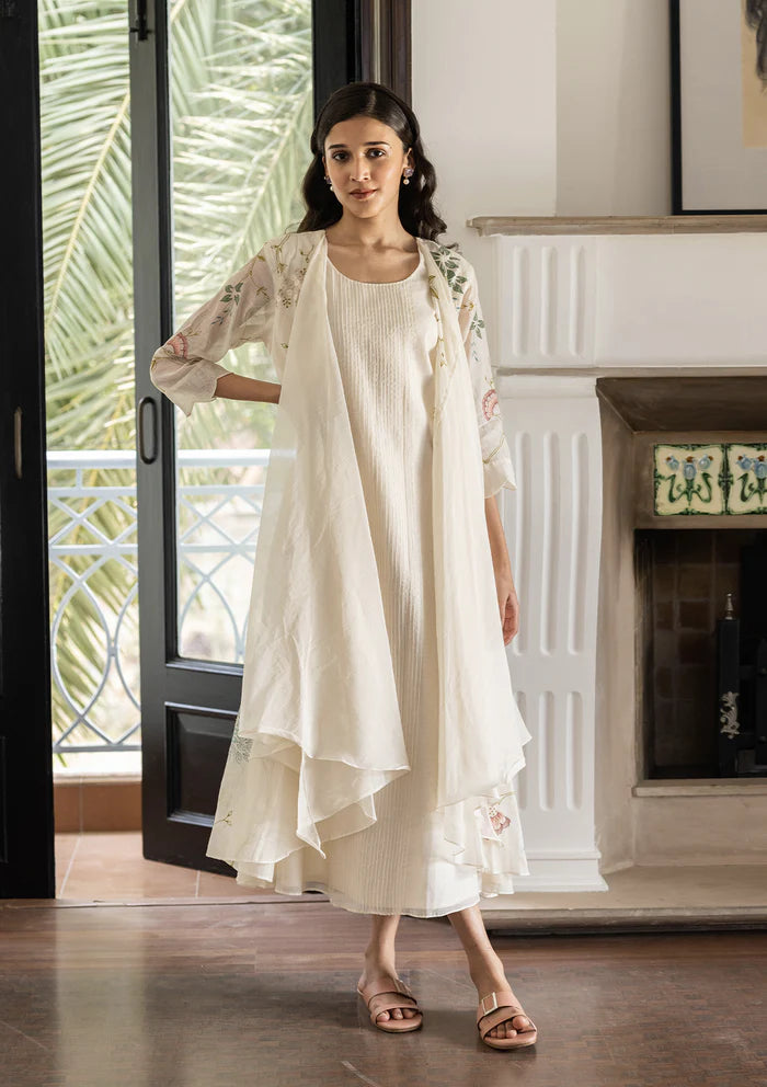 Elevate Your Wardrobe PEARL EMBROIDERED JACKET DRESS