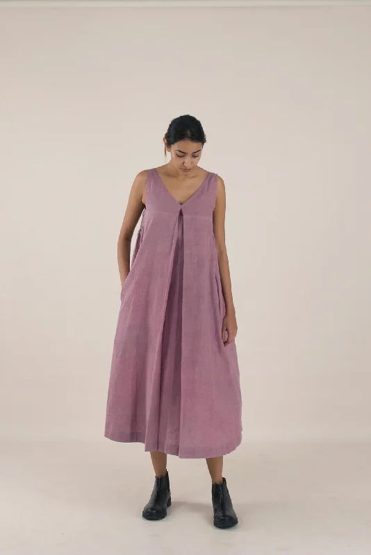 Women's Outerwear Attire Velvet Plum Dress