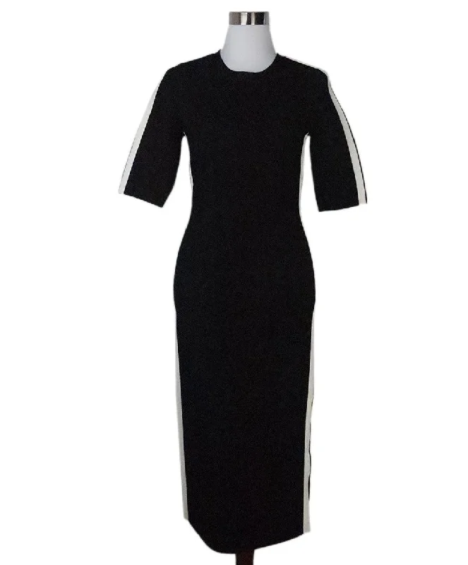 Budget Friendly Veronica Beard Black Dress w/ White Trim sz 6