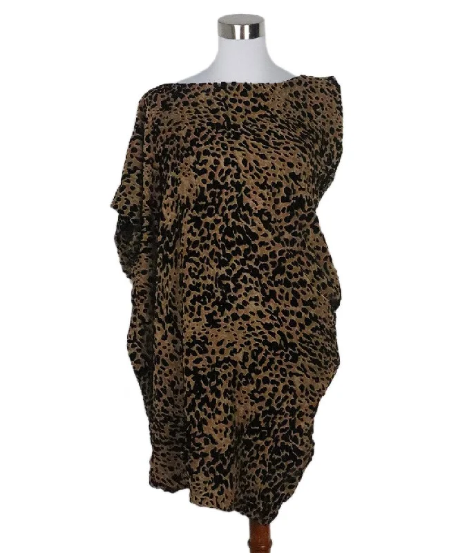 Vibrant Styles Dolce & Gabbana Animal Print Silk Dress sz 8