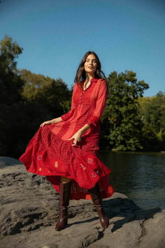 Trendy Women's Apparel Chelsea Dress Red