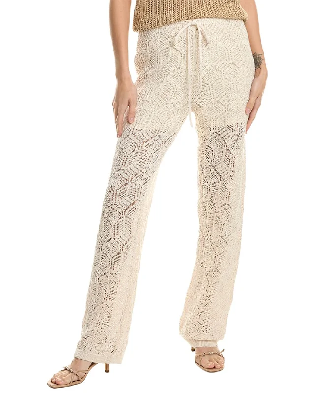 Chic Women’s Clothing for Date Nights Design History Hallie Linen-Blend Pant