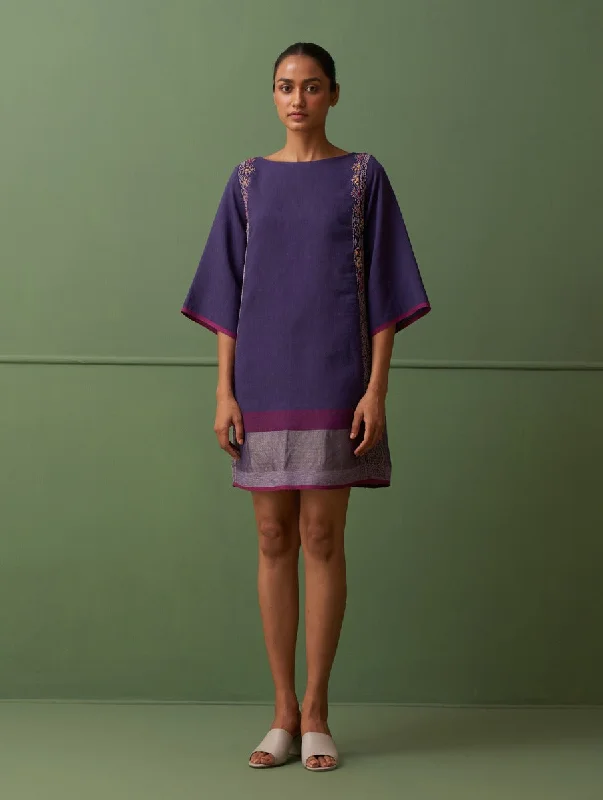 Best Clearance Sales Right Now Rachida Hand-Embroidered Dress - Byzantium