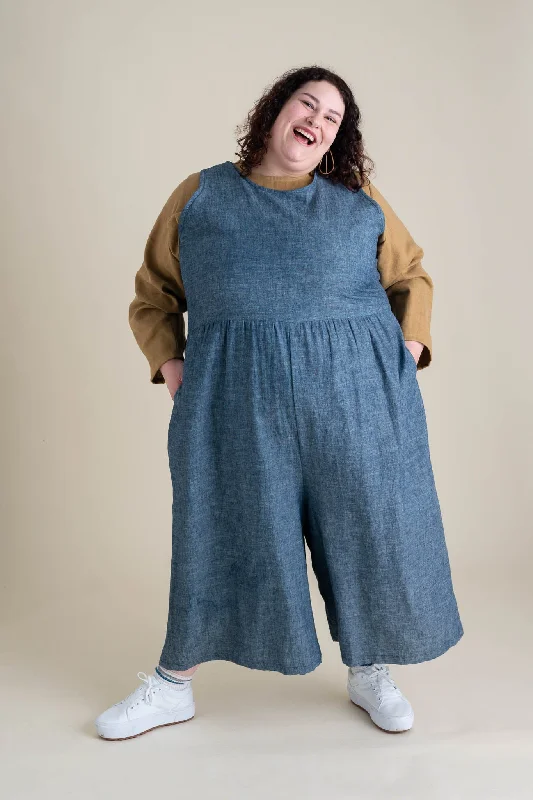 Absurdly Cheap Sale Backyard Jumpsuit in Indigo Chambray