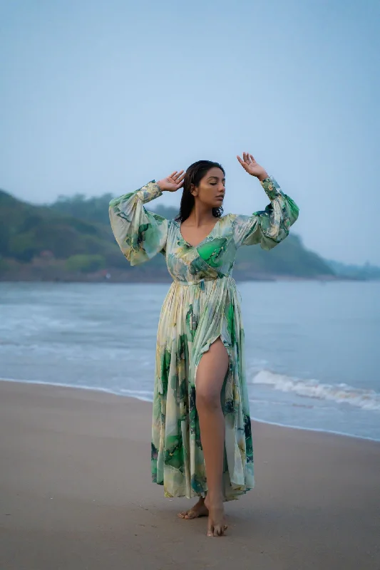 Big Savings Ocean Glint Boho Dress