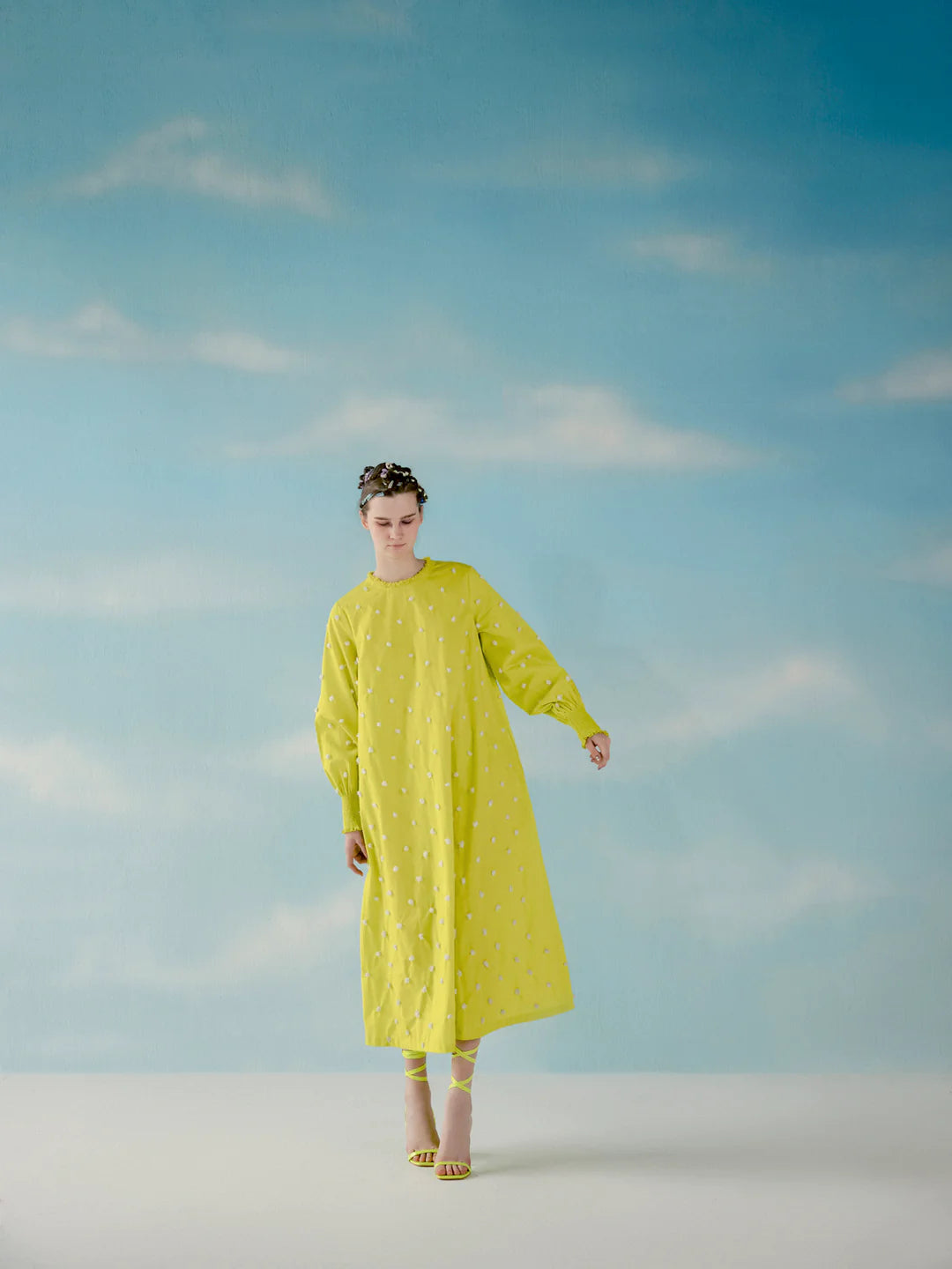 Women's High-End Clothing RAY YELLOW DRESS