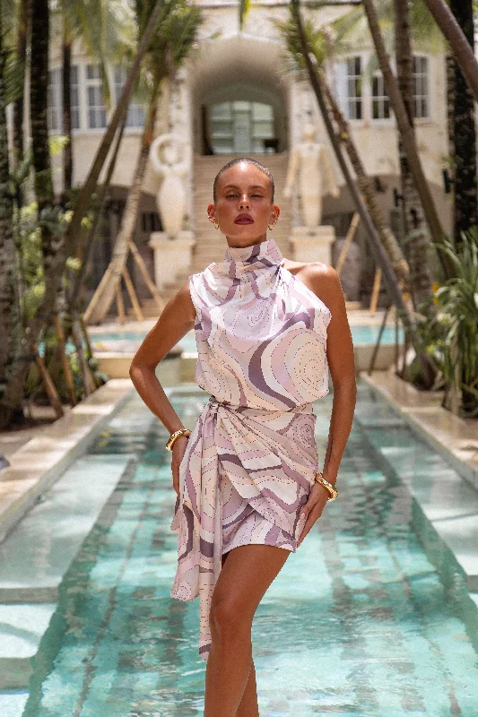 Don't Miss Out Harper Mini Dress Swirl Print