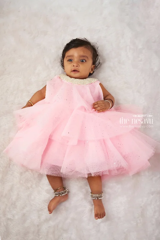 Women Wear Boutique Princess Sparkle Pink Tulle Party Dress for Girls
