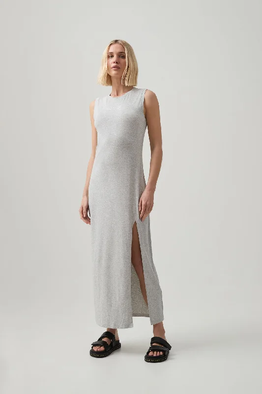 Romantic Fashion Discounts Split Hem Jersey Dress 816