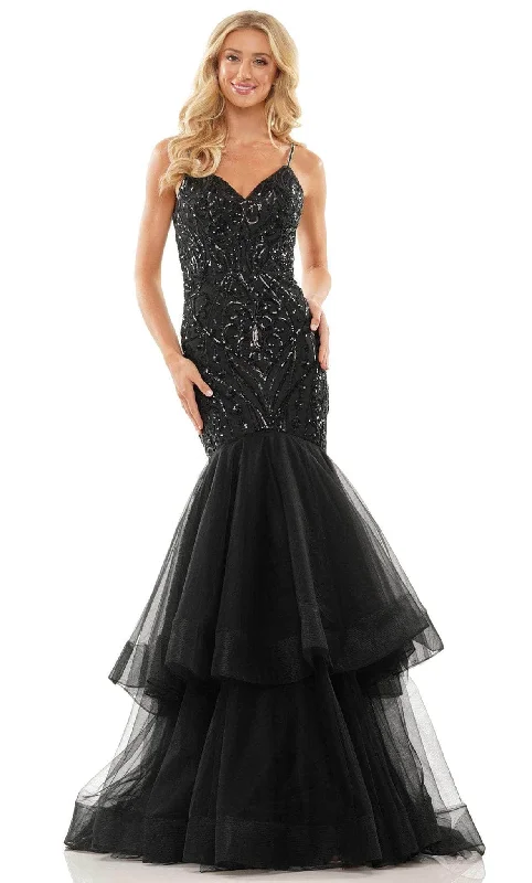 Best Clearance Sales Right Now Colors Dress - Tiered Tulle Prom Gown 2978 - 1 pc Black In Size 2 Available Best Clearance Sales Right Now Colors Dress - Tiered Tulle Prom Gown 2978 - 1 pc Black In Size 2 Available
